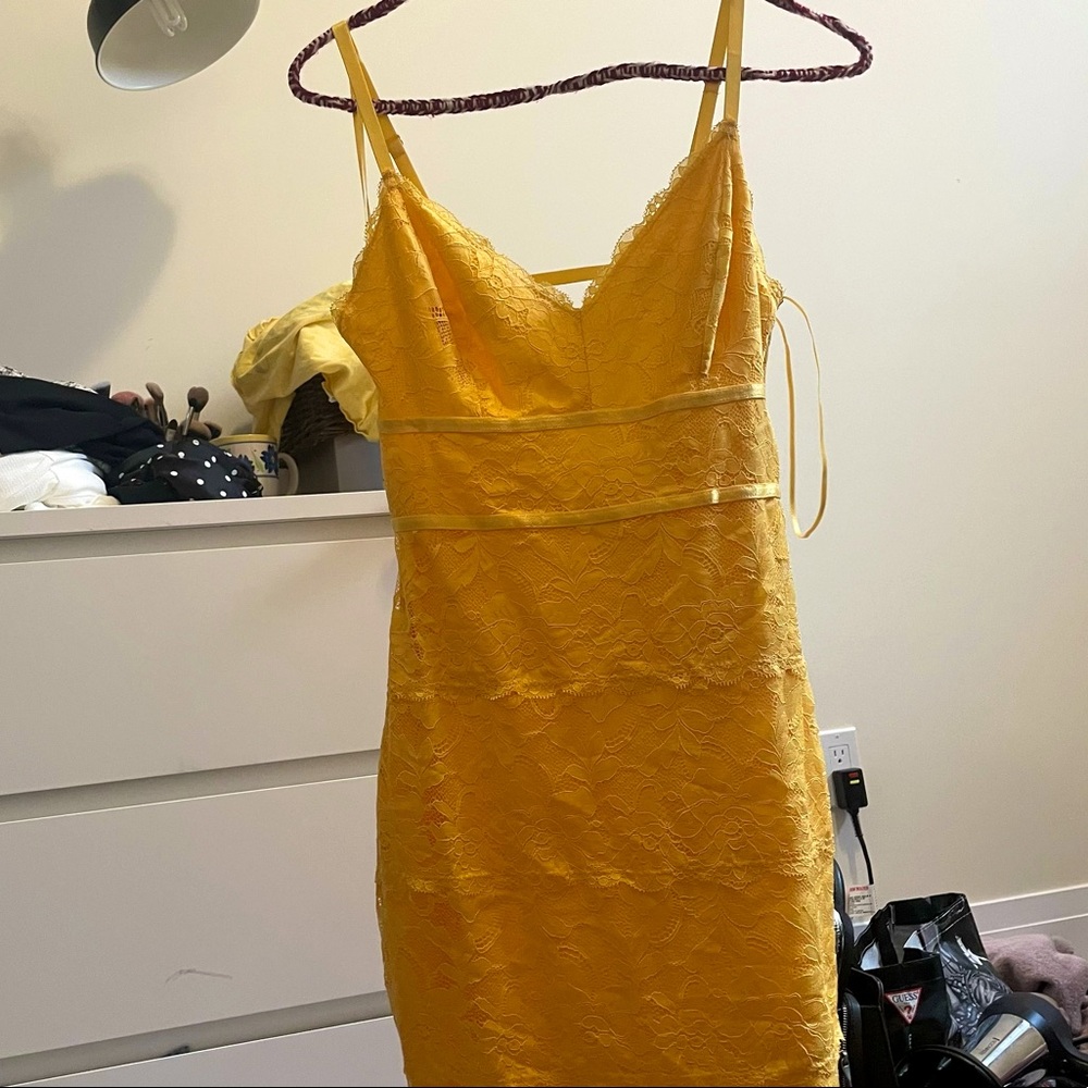 Yellow Lace Dress